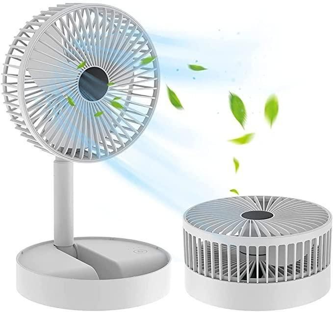 Powerful Rechargeable Table Fan – Portable & Adjustable