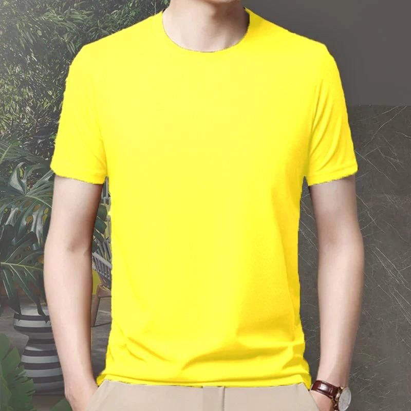 Men's 4-Way Stretchable Round Neck T-Shirt