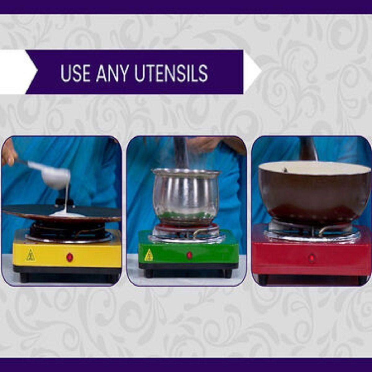 Flameless Electric Cooking Stove – Multicolor