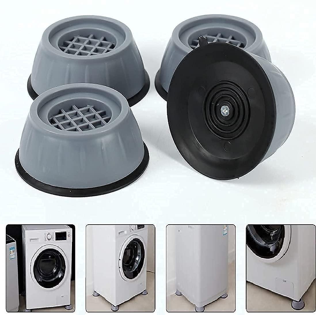 Anti Vibration Pads for Washing Machine & Dryer – 4 Pcs Shock-Proof Anti-Slip Support Feet (4 Units)