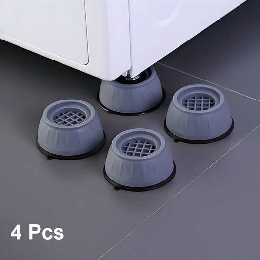 Anti Vibration Pads for Washing Machine & Dryer – 4 Pcs Shock-Proof Anti-Slip Support Feet (4 Units)