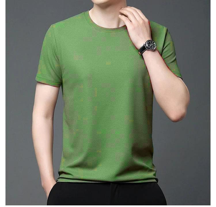 Men's 4-Way Stretchable Round Neck T-Shirt