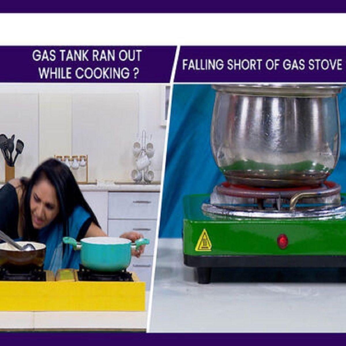 Flameless Electric Cooking Stove – Multicolor