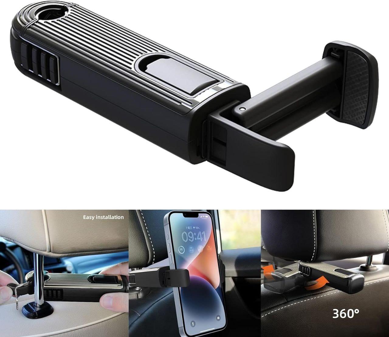 Car Hooks Holder Hanger – 360° Rotatable