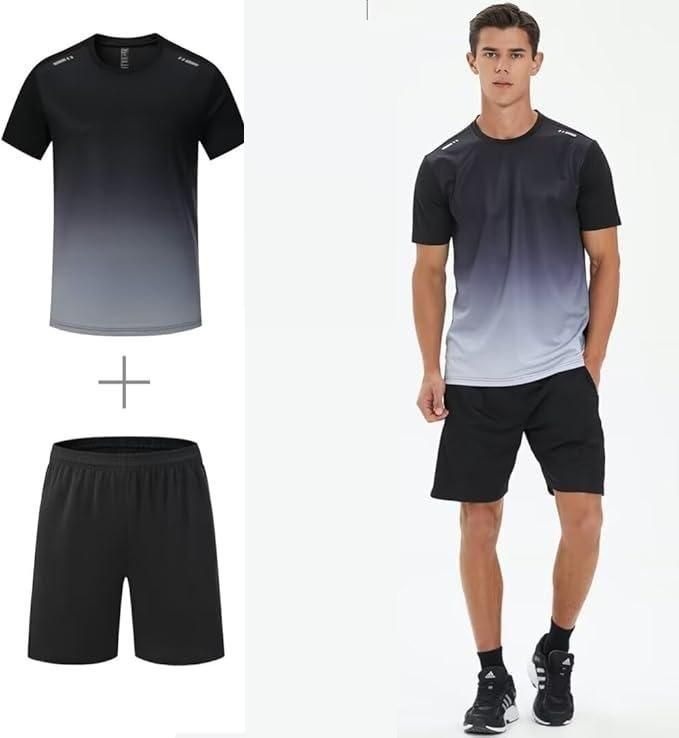Men's Jersey T-Shirt & Bottom Set – Slim Fit, Comfortable & Casual